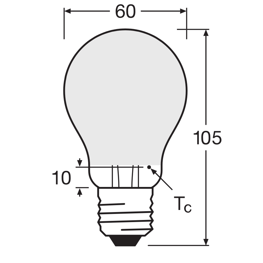 Димируема LED крушка SUPERSTAR CLASSIC A60 E27/4,8W/230V 4000K - Osram