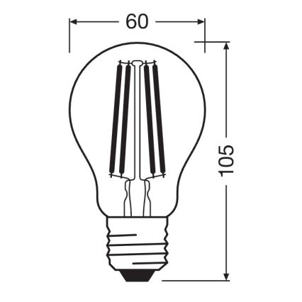 Димируема LED крушка SUPERSTAR VINTAGE E27/11W/230V 4000K - Osram