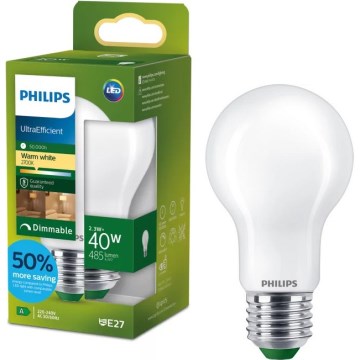 Димируема LED крушка ULTRAEFFICIENT Philips A60 E27/2,3W/230V 2700K