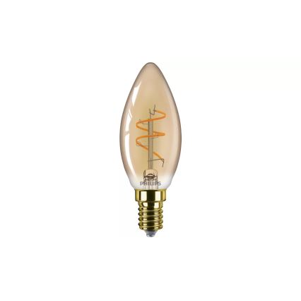 Димируема LED крушка VINTAGE Philips B35 E14/2,7W/230V 1800K CRI 90