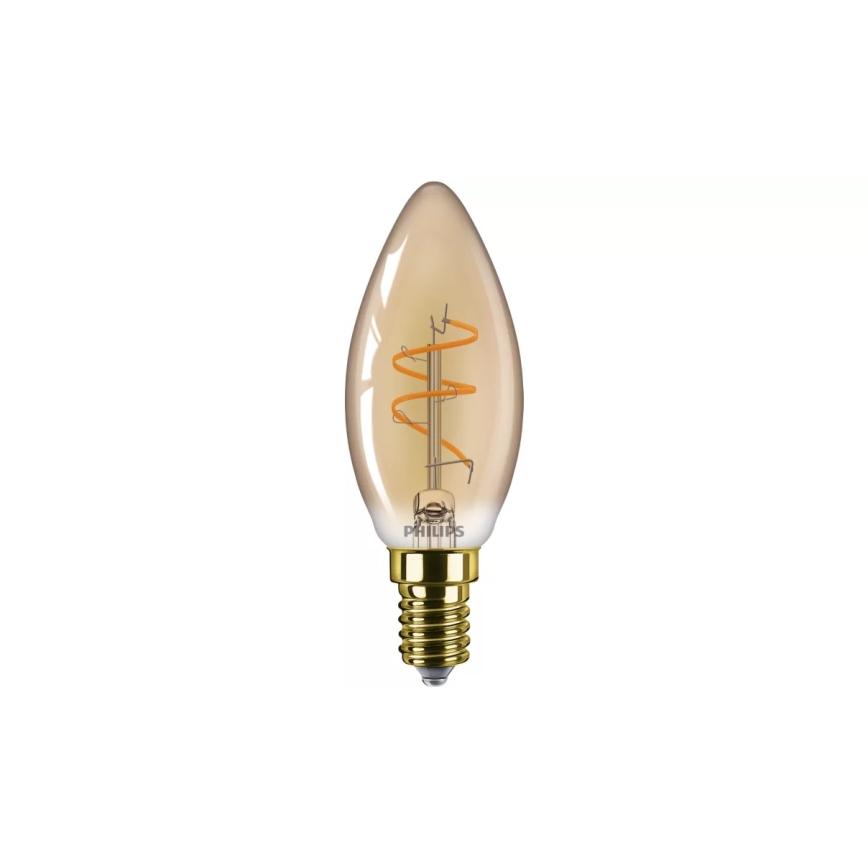 Димируема LED крушка VINTAGE Philips B35 E14/2,7W/230V 1800K CRI 90