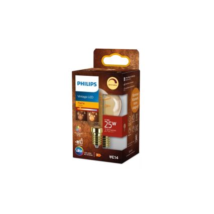 Димируема LED крушка VINTAGE Philips P45 E14/3,1W/230V 2200K