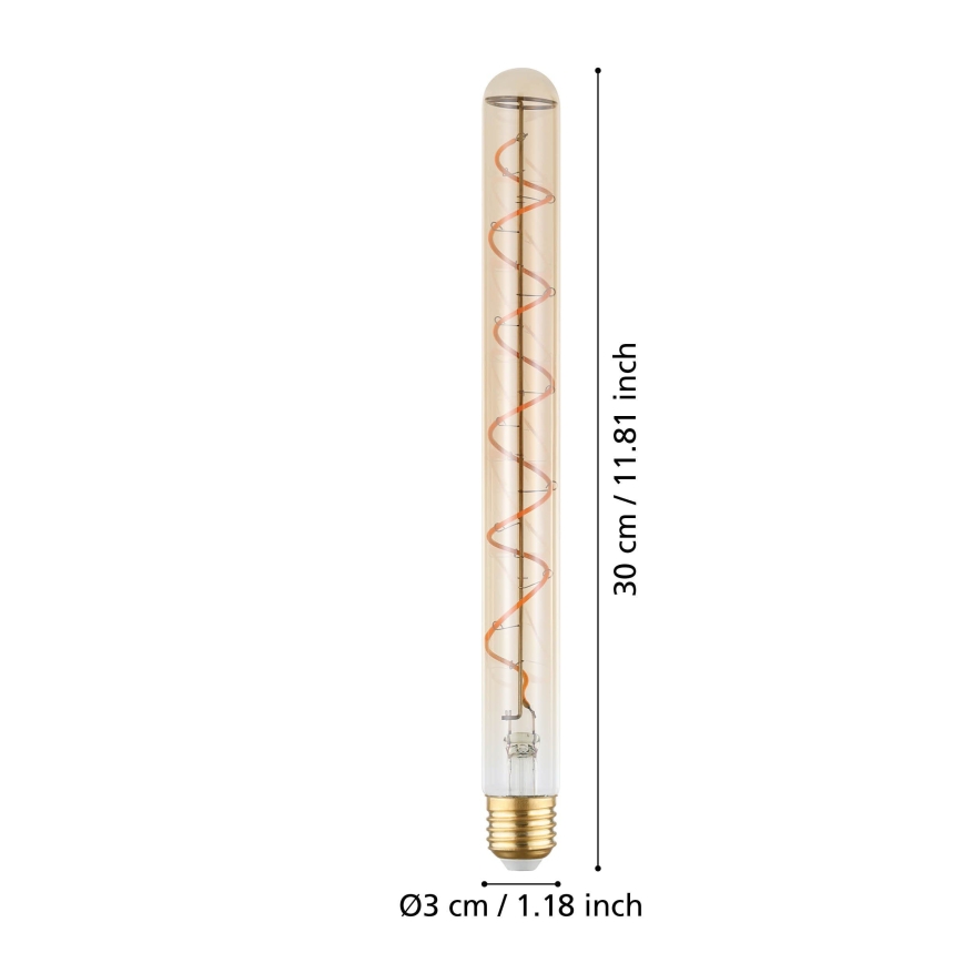 Димируема LED крушка VINTAGE T30 E27/4W/230V 1600K - Eglo 110297