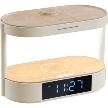 Димируема настолна LED лампа с будилник и зареждане TRIPLE DOCK LED/1,5W/5V