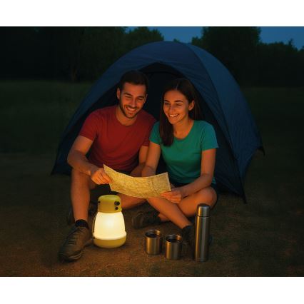 Димируема преносима акумулаторна LED лампа с функция powerbank LUMINA MINIO LED/5V 1800 mAh IP44 жълта