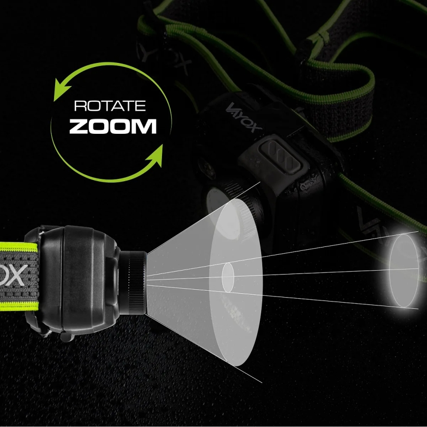 Димируема презареждаема челна лампа LED/10W/5V/3xAAA IP66 800 лм 1000 mAh