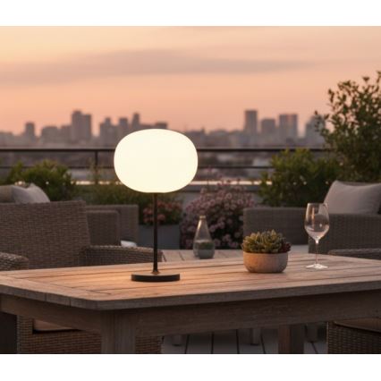 Димируема презареждаема LED външна настолна лампа VENEZIA LED/2W/5V 2700K IP54 4000 mAh черна