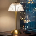 Димируема презареждаема настолна LED лампа PARIS LED/2W/5V 2700K/4000K/6500K 800 mAh, златна