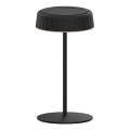Димируема соларна презареждаща се LED настолна лампа VIVIEN LED/3W/5V 2700K 1600 mAh IP54 черна