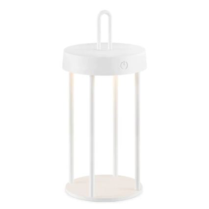 LED димируема външна презареждаема сензорна настолна лампа GENTLE LED/1,5W/3,7V 3000 mAh IP44 бяла