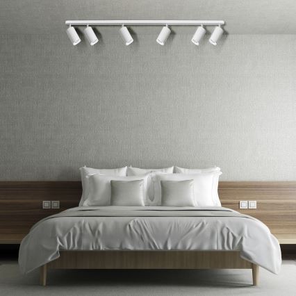 LED RGBW димируемо точково осветително тяло за баня TURYN 6xGU10/6,5W/230V 2700-6500K Wi-Fi IP44 бяло