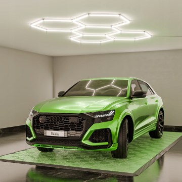 Димируемо LED таванно осветително тяло HEXAGON LED/240W/85-265V 5000K 298x209 cm CRI 90 IP54 бяло