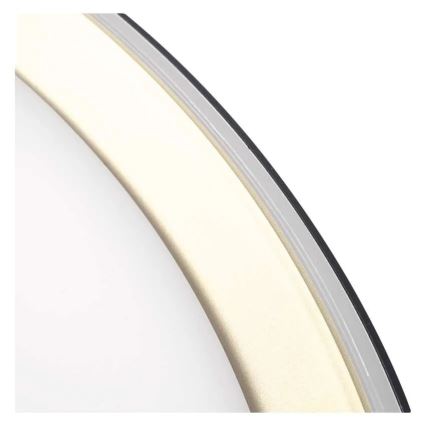 LED димируемо таванно осветително тяло ILVI LED/30W/230V 2700-6500K Ø 40 см, черно/месинг + дистанционно управление