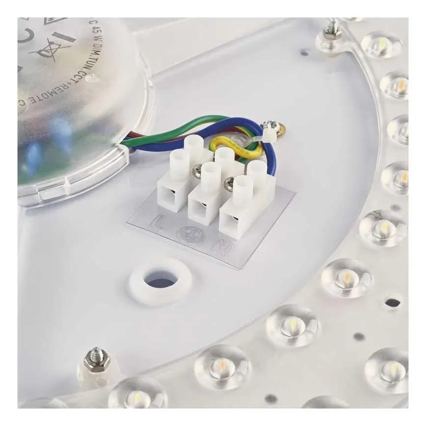 LED димируемо таванно осветително тяло ILVI LED/30W/230V 2700-6500K Ø 40 см, черно/месинг + дистанционно управление