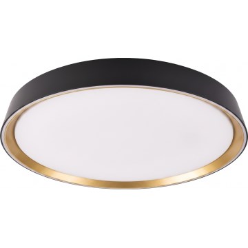 Димируемо LED таванно осветително тяло ILVI LED/45W/230V 2700-6500K Ø 50 cm черно/бежово + дистанционно управление