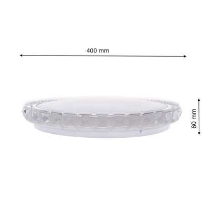 LED димируемо таванно осветително тяло LAYLA LED/26W/230V + дистанционно управление