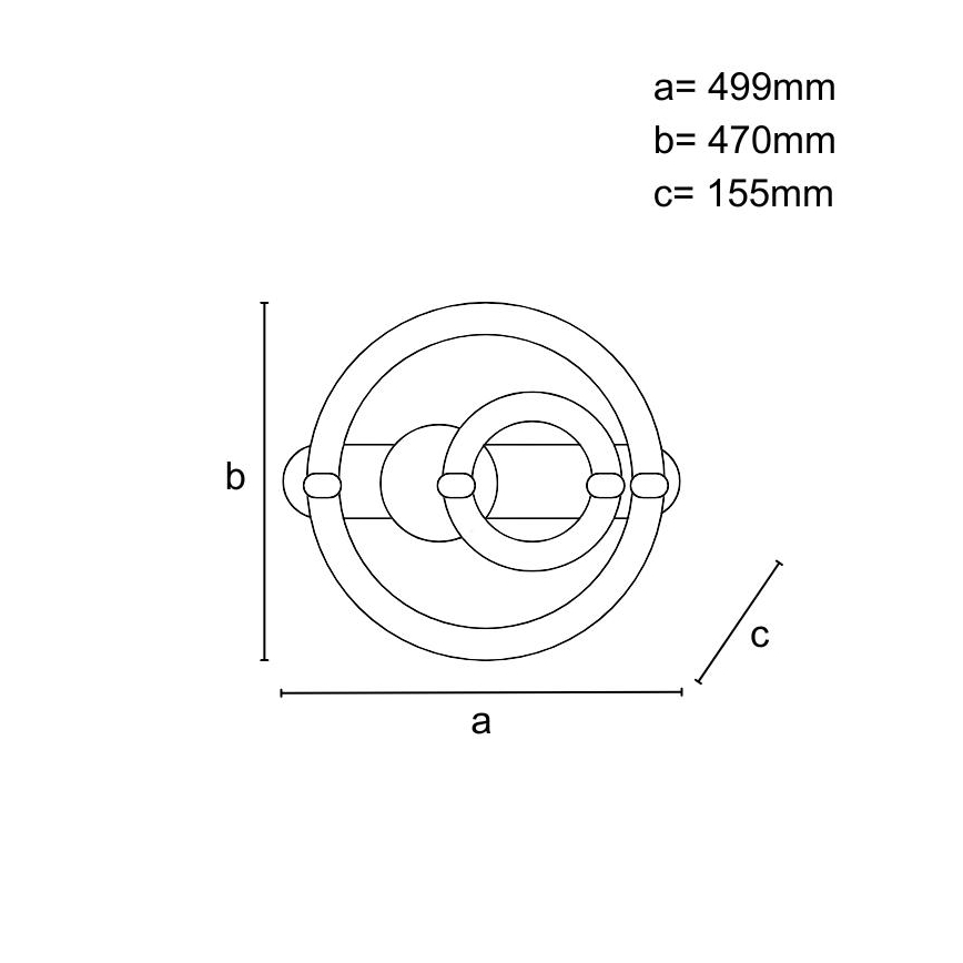 Димируемо LED таванно осветително тяло LED/120W/230V 3000-6500K + дистанционно управление