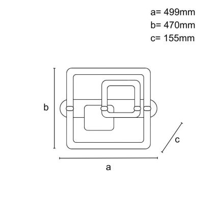 Димируемо LED таванно осветително тяло LED/140W/230V 3000-6500K + дистанционно управление