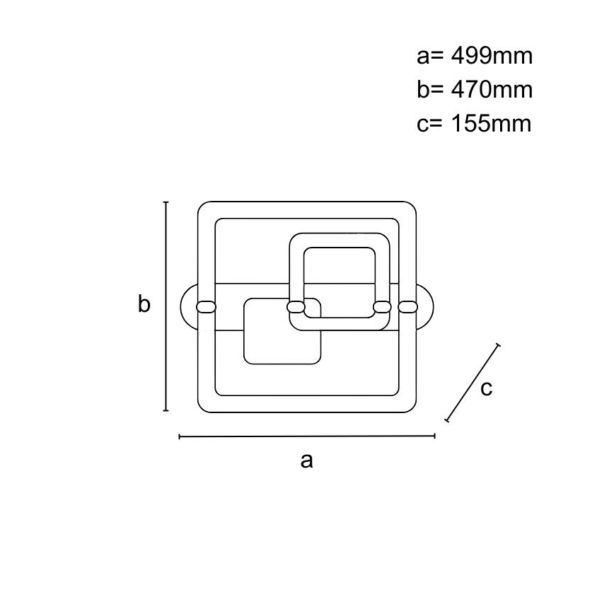 Димируемо LED таванно осветително тяло LED/140W/230V 3000-6500K + дистанционно управление