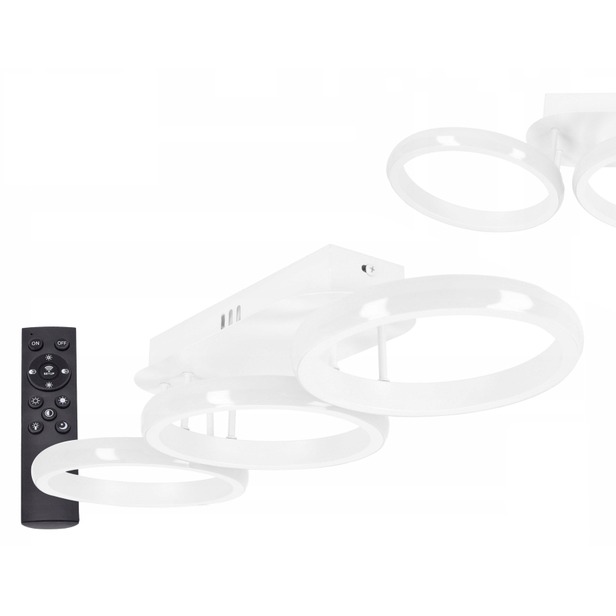 Димируемо таванно LED осветително тяло LED/30W/230V 3000-6500K бяло Wi-Fi Tuya + дистанционно управление