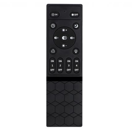 Димируемо LED таванно осветително тяло LED/30W/230V 3000-6500K черно Wi-Fi Tuya + дистанционно управление