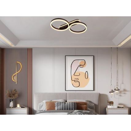 Димируемо LED таванно осветително тяло LED/60W/230V 3000-6500K + дистанционно управление