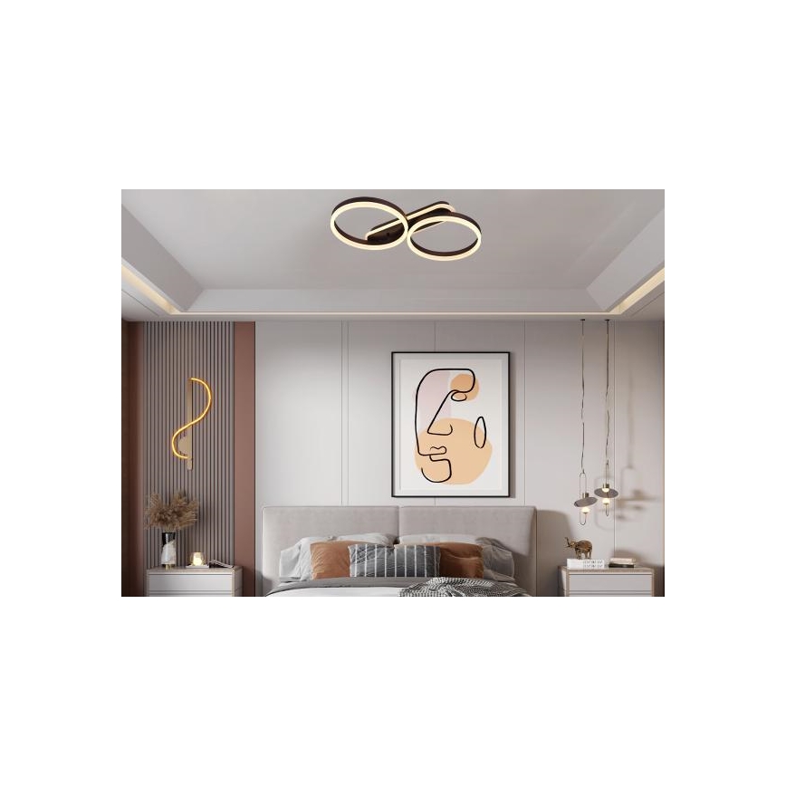 Димируемо LED таванно осветително тяло LED/60W/230V 3000-6500K + дистанционно управление