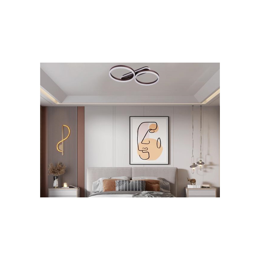 Димируемо LED таванно осветително тяло LED/60W/230V 3000-6500K + дистанционно управление