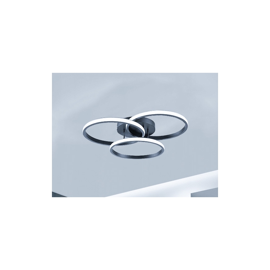 LED димируемо таванно осветително тяло LED/70W/230V 3000-6500K черно + дистанционно управление