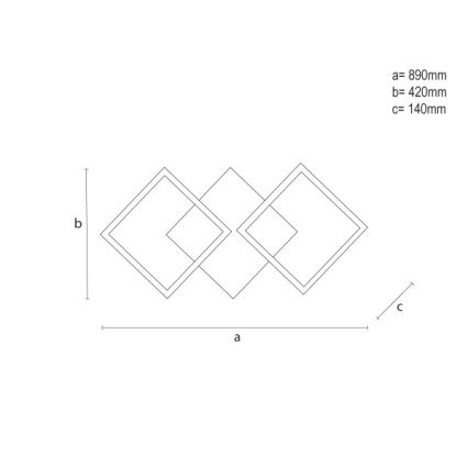 Димируемо LED таванно осветително тяло LED/85W/230V 3000-6500K + дистанционно управление