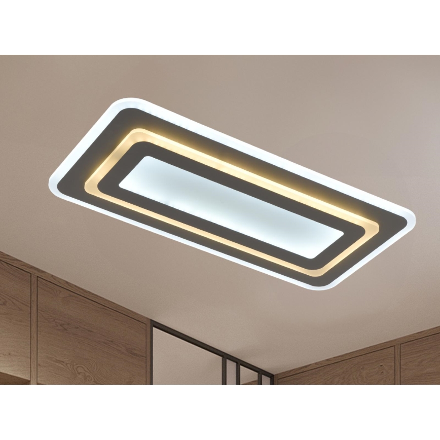 Димируемо LED таванно осветително тяло LED/85W/230V 3000-6500K сиво + дистанционно управление