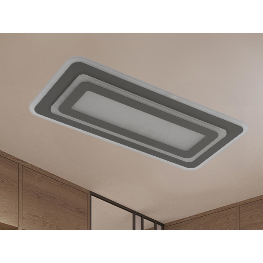 Димируемо LED таванно осветително тяло LED/85W/230V 3000-6500K сиво + дистанционно управление