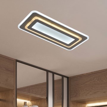Димируемо LED таванно осветително тяло LED/85W/230V 3000-6500K сиво + дистанционно управление
