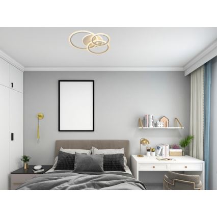 Димируемо LED таванно осветително тяло LED/90W/230V 3000-6500K + дистанционно управление