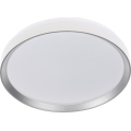 Димируемо LED таванно осветително тяло LIXAN LED/47W/230V 3000-6500K Ø 38,6 cm бяло/сребристо + дистанционно управление