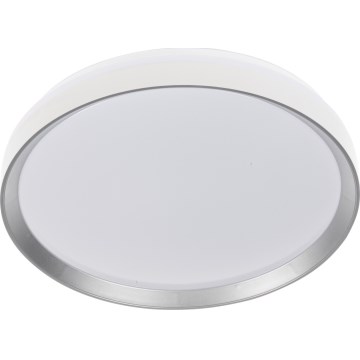 Димируемо LED таванно осветително тяло LIXAN LED/47W/230V 3000-6500K Ø 38,6 cm бяло/сребристо + дистанционно управление