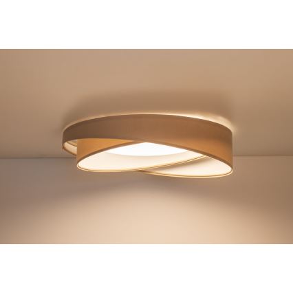 Димируем LED плафон SMART GALAXY MODERN LED/24W/230V, 3000-6500K, диаметър 55 см, бежово/бяло + дистанционно управление