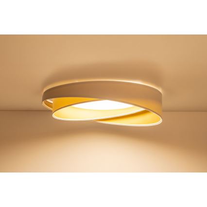 Димируемо LED таванно осветително тяло SMART GALAXY MODERN LED/24W/230V 3000–6500K Ø 55 см бяло/златно + дистанционно управление