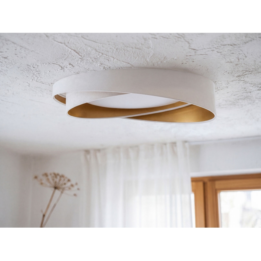 Димируемо LED таванно осветително тяло SMART GALAXY MODERN LED/24W/230V 3000–6500K Ø 55 см бяло/златно + дистанционно управление