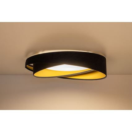 LED димируемо таванно осветително тяло SMART GALAXY MODERN LED/24W/230V 3000-6500K Ø 55 см черно/златисто + дистанционно управление