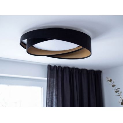 LED димируемо таванно осветително тяло SMART GALAXY MODERN LED/24W/230V 3000-6500K Ø 55 см черно/златисто + дистанционно управление