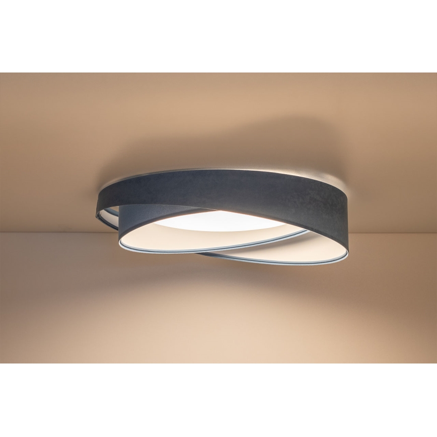 LED димируемо таванно осветително тяло SMART GALAXY MODERN LED/24W/230V 3000–6500K диаметър 55 см, синьо + дистанционно управление
