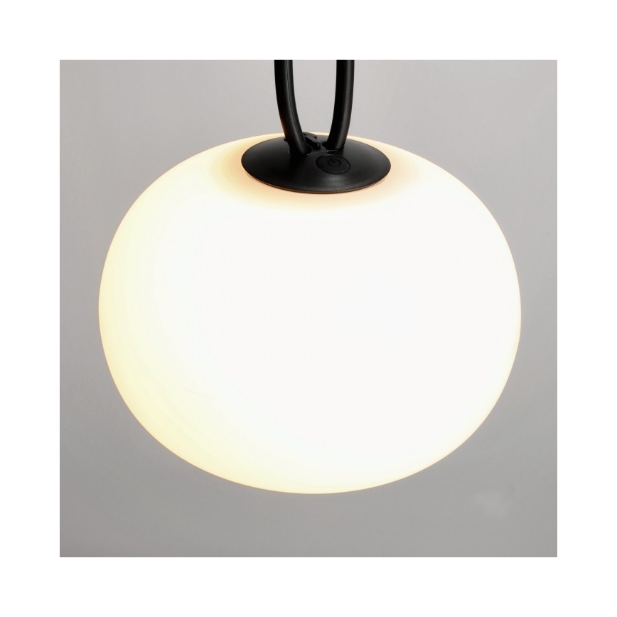 LED димируемо презареждаемо външно осветително тяло VENEZIA LED/1,5W/5V 2500K IP54 2600 mAh черно