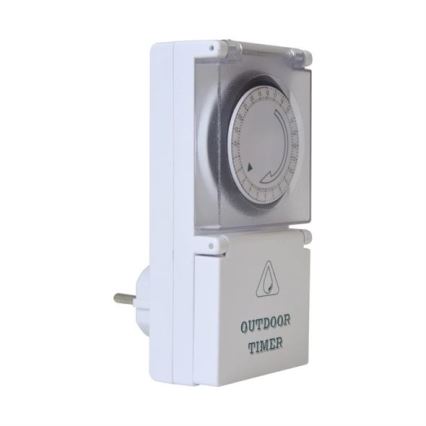 Дневен екстериорен механичен таймер превключвател 16A/230V IP44