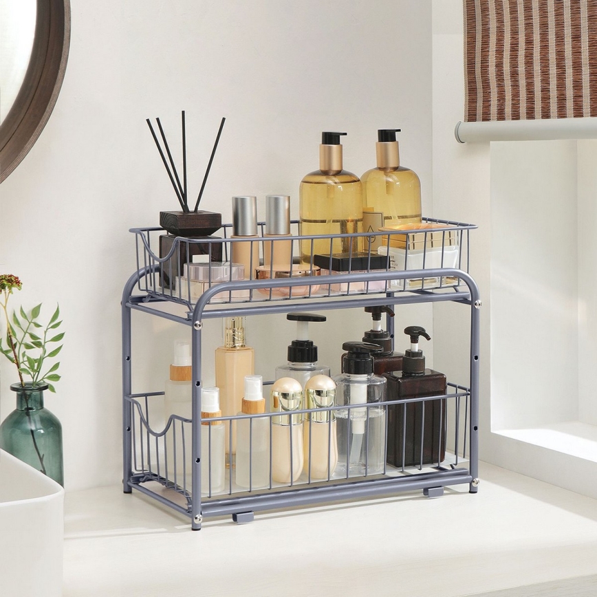 Домашен органайзер за съхранение MARGE, сив