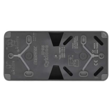 Домашен превключвател редуване на с букса 250V/16A IP55