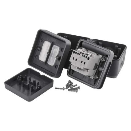 Домашен превключвател редуване на с букса 250V/16A IP55