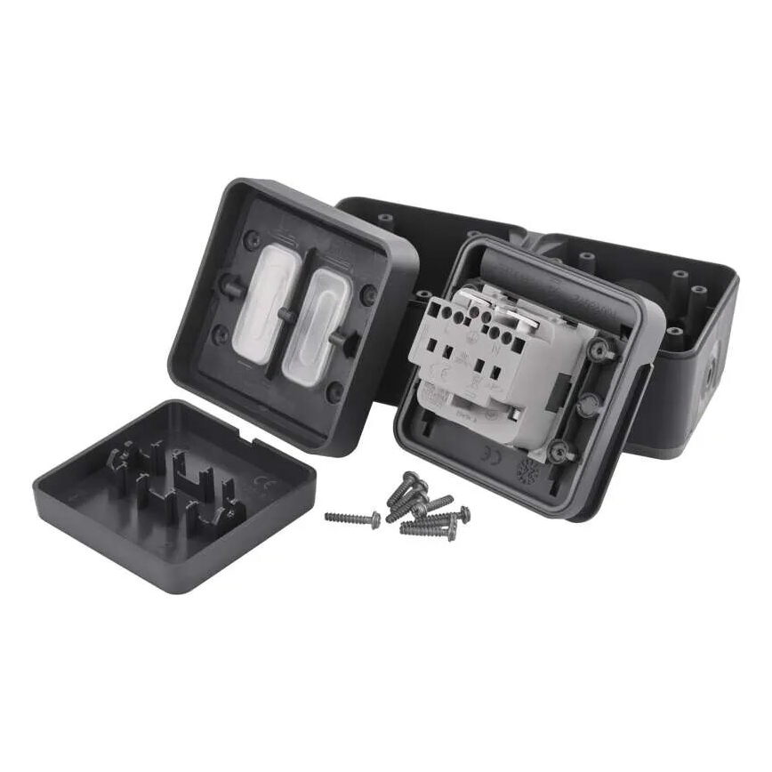 Домашен превключвател редуване на с букса 250V/16A IP55