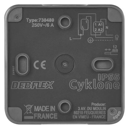 Домашен превключвател включване 250V/10A IP55