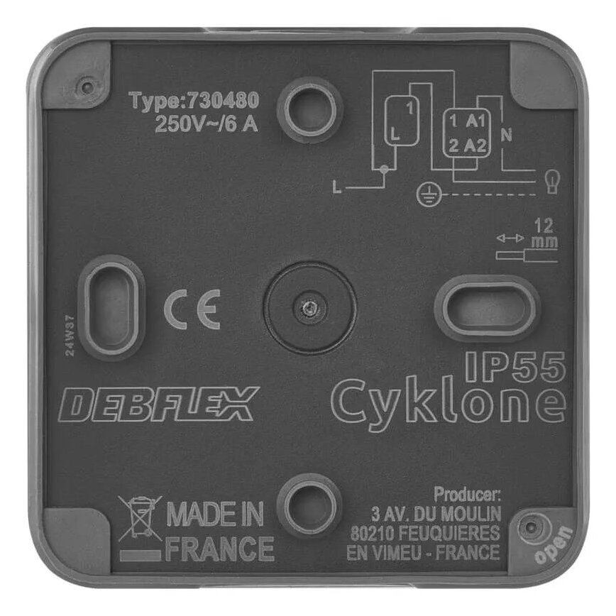 Домашен превключвател включване 250V/10A IP55